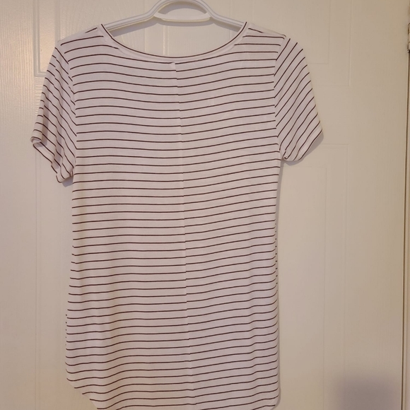 Hollister Must Have Collection Striped Pocket Short Sleeve T-shirt White XS - Picture 2 of 4